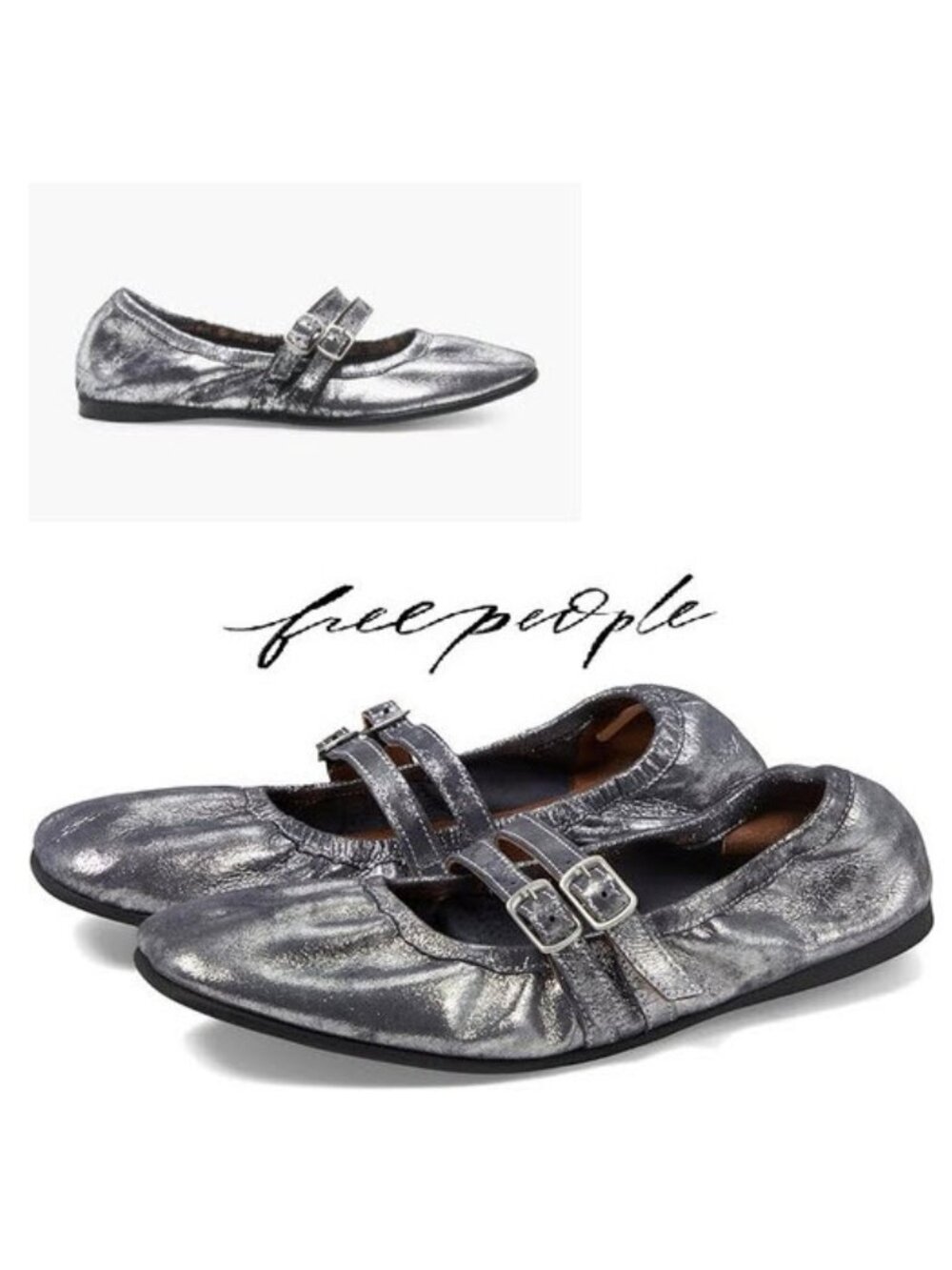 Free People Gemini Ballet Flats Sz 10